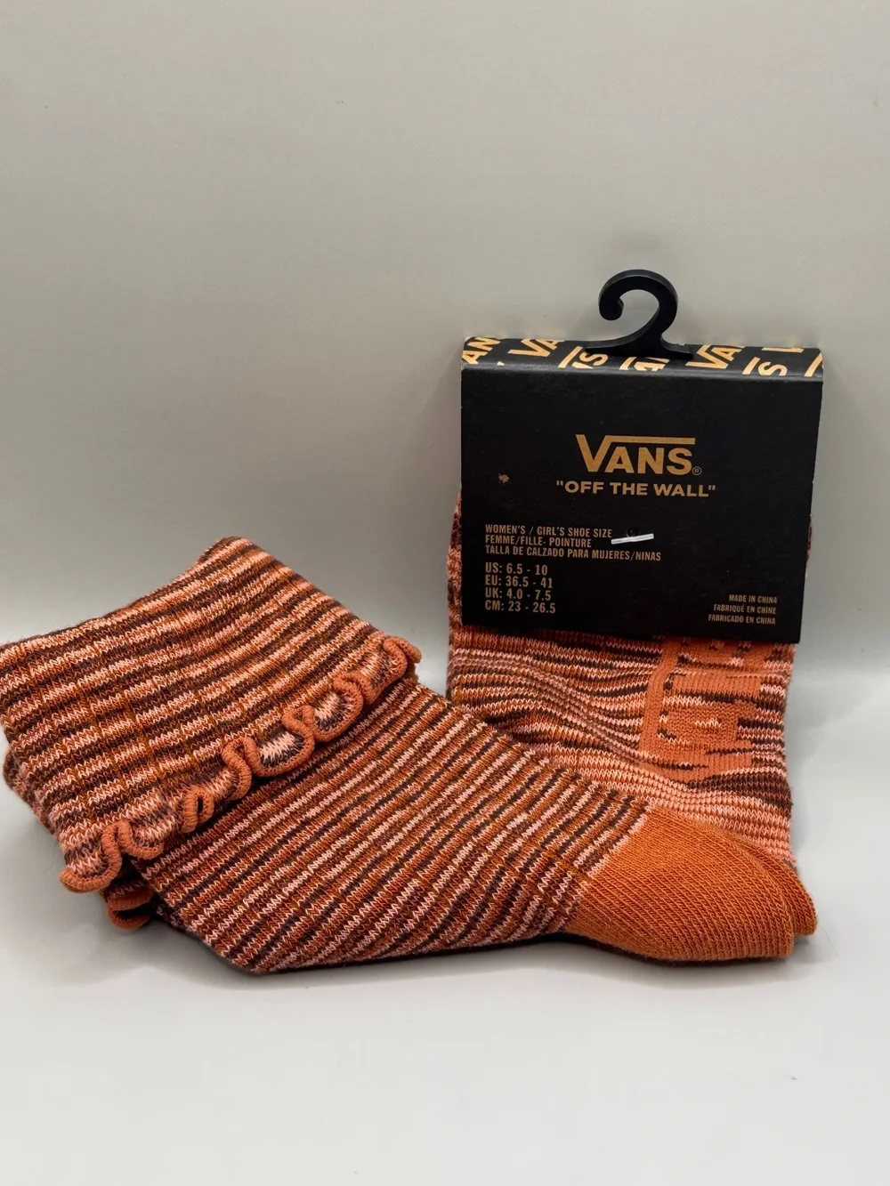 VANS Ruston Ruffle Crew Socks - Auburn